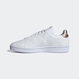 Adidas Womens Advantage Lifestyle Shoes  - White/Copper Metallic