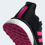 Adidaswomens Astrarun Running Shoe - Core Black / Shock Pink / Night Metallic