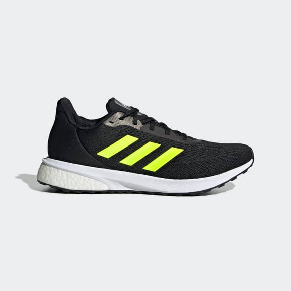 Adidas Astrarun Men Running Shoe - Core Black/Solar Yellow