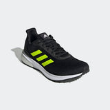 Adidas Astrarun Men Running Shoe - Core Black/Solar Yellow