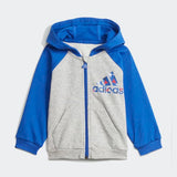 Adidas Infants Badge Of Sport Set - Grey Heather/ Bold Blue