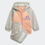 Adidas Infants Full Zip Hoodie Jogger Set - Ambient Blush/Mcgrey