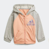 Adidas Infants Full Zip Hoodie Jogger Set - Ambient Blush/Mcgrey