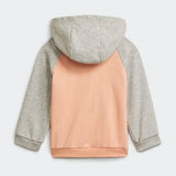 Adidas Infants Full Zip Hoodie Jogger Set - Ambient Blush/Mcgrey