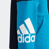 Adidas Kids Unisex  Badge Of Sport Hooded Jacket - Sonic Aqua/Legend Ink