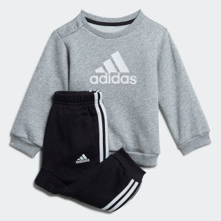 Adidas Infants Bos Logo Jogger Set - Medium Grey Heather/White
