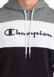 Champion Mens Euro Rochester Hoodie - Grey/White/Black