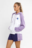 Champion Women Lightweight Terry Hoodie - White/Purple