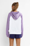 Champion Women Lightweight Terry Hoodie - White/Purple