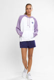 Champion Women Lightweight Terry Hoodie - White/Purple