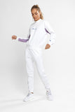 Champion Womens Rochester Athletic Crew  - White/Purple