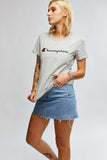 Champion Women Script Tee - Oxford Heather