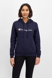 Champion Women'S Script Hoodie  - Navy