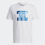 Adidas Mens Colour Shift Marathon Graphic T-Shirt - White