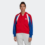 Adidas Women Aac Hoodie - Scarlet/ Royal Blue