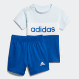 Adidas Infants Colorblock Set - Sky Tint / Royal Blue / White