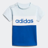 Adidas Infants Colorblock Set - Sky Tint / Royal Blue / White