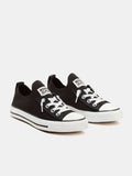 Converse Unisex Ct All Star Knit Slip  Kids Shoe - Black / White / Black