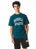Russell Athletic Mens Arch Logo Crew  T-Shirt  - Everglade