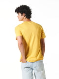 Russell Athletic Mens Bar Logo Crew T-Shirt - Maize