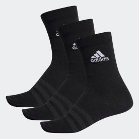 Adidas Unisex Cushioned Crew Socks 3 Pairs - Black/White