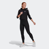 Adidas Womens Designed To Move Big Logo Tights - Black/Black/White