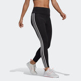 Adidas Womens Three Stripes 7/8 Tights - Black/White