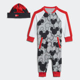 Adidas Infants Disney Mickey Mouse Onesie - Mgh Solid Grey / Black / White / Vivid Red