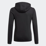 Adidas Girls Essentials 3-Stripes Zip-Up Hoodie - Black/White