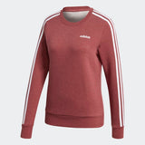 Adidas Womenessentials 3-Stripes Sweatshirt - Red/White
