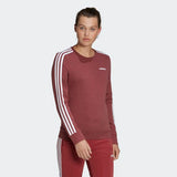 Adidas Womenessentials 3-Stripes Sweatshirt - Red/White