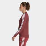 Adidas Womenessentials 3-Stripes Sweatshirt - Red/White