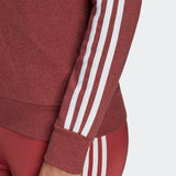 Adidas Womenessentials 3-Stripes Sweatshirt - Red/White