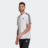 Adidas Mens Essentials 3-Stripes T-Shirt - White/Black
