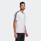 Adidas Mens Essentials 3-Stripes T-Shirt - White/Black