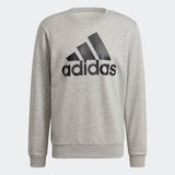 Addias Mens Big Logo Sweatshirt  - Medium Grey Heather/Black