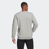 Addias Mens Big Logo Sweatshirt  - Medium Grey Heather/Black