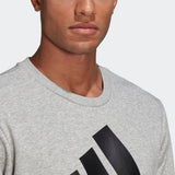 Addias Mens Big Logo Sweatshirt  - Medium Grey Heather/Black