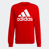 Adidas Men Essentials Big Logo Sweatshirt - Scarlet/White/Red