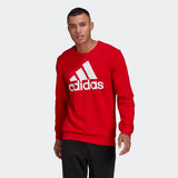 Adidas Men Essentials Big Logo Sweatshirt - Scarlet/White/Red