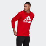Adidas Men Essentials Big Logo Sweatshirt - Scarlet/White/Red