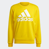 Adidas Mens Essentials Big Logo Sweatshirt  - Yellow/ White