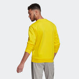 Adidas Mens Essentials Big Logo Sweatshirt  - Yellow/ White