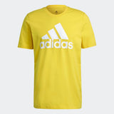Adidas Mens Big Logo  T-Shirt  - Yellow/ White