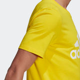Adidas Mens Big Logo  T-Shirt  - Yellow/ White