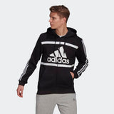 Adidas Mens Zip Up Hoodie - Black