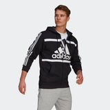 Adidas Mens Zip Up Hoodie - Black