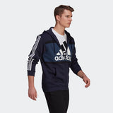 Adidas Mens Zip Up Hoodie - Legend Ink