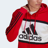 Adidas Mens Zip Up Hoodie - Scarle