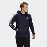 Adidas Mens 3-Stripes Hoodie  - Legend Ink/White